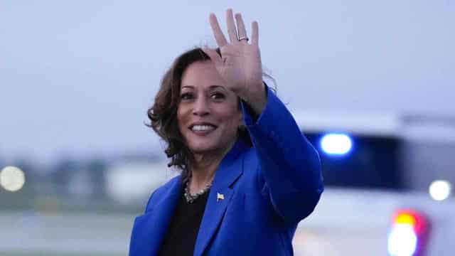 Democrats, protesters gather to cheer, challenge Harris