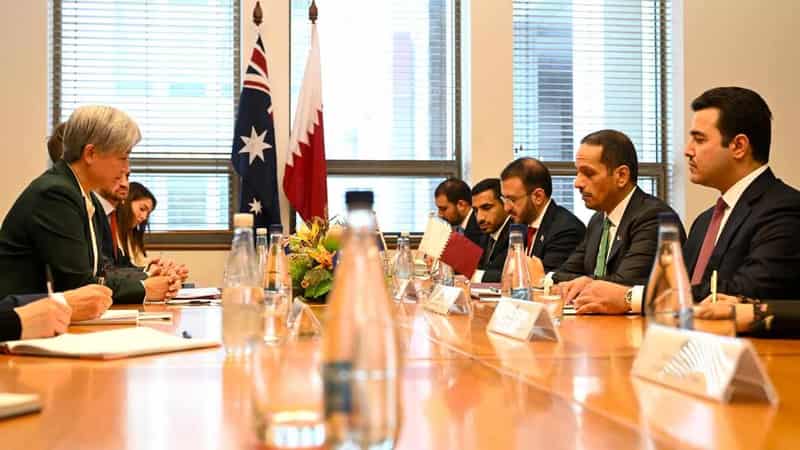 Australia, Qatar talk Gaza ceasefire during PM's visit