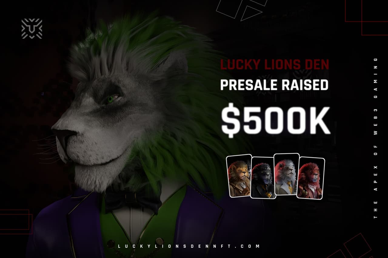 Lucky Lions Den NFT Presale Breaks Records and Raises $500K