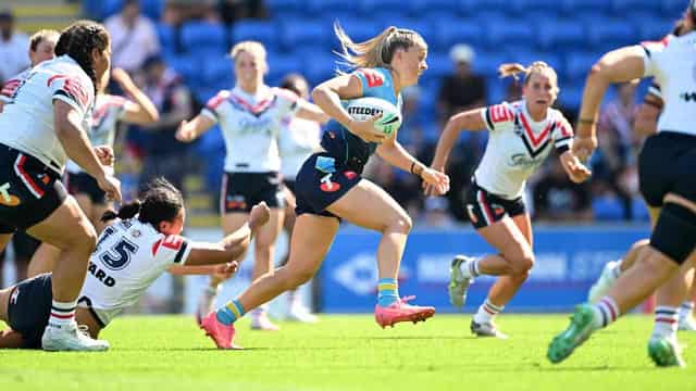 Sharks stay unbeaten, Titans reassert NRLW authority