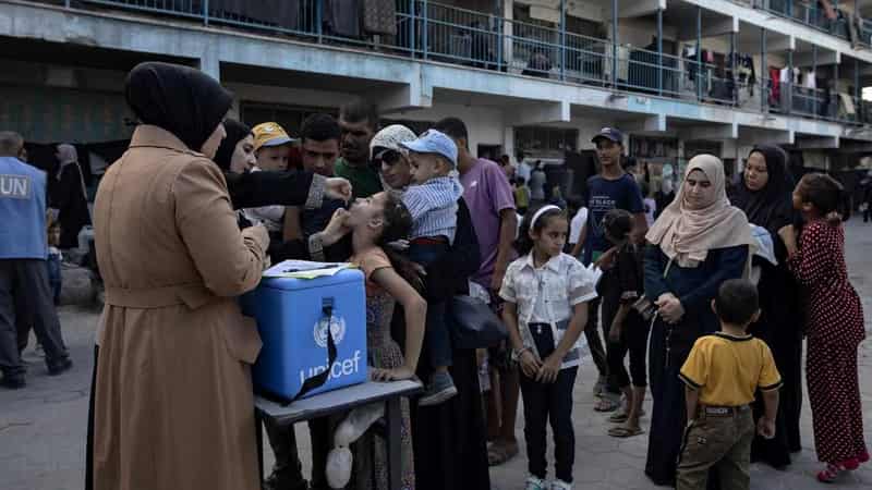 Next stage of Gaza polio campaign begins as war goes on