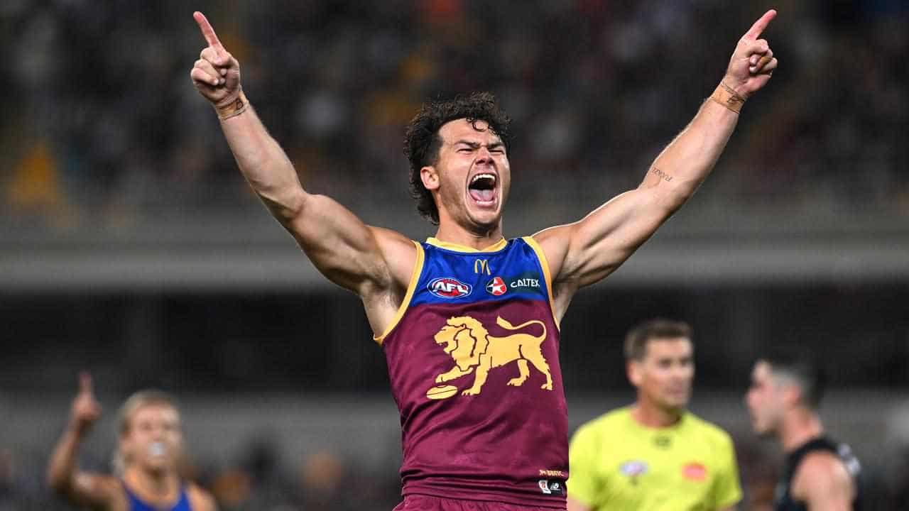 Blues booted after Lions' first-half Gabba blitz