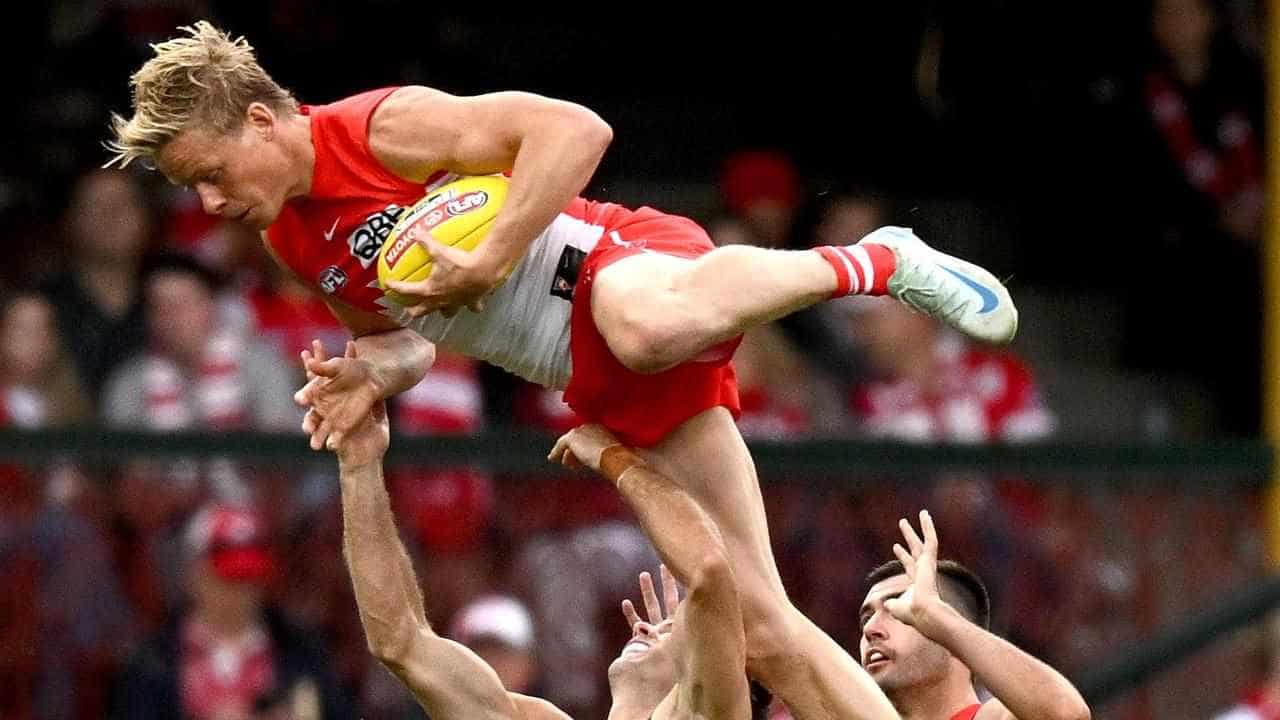 Swans star Heeney surprised himself with epic AFL mark