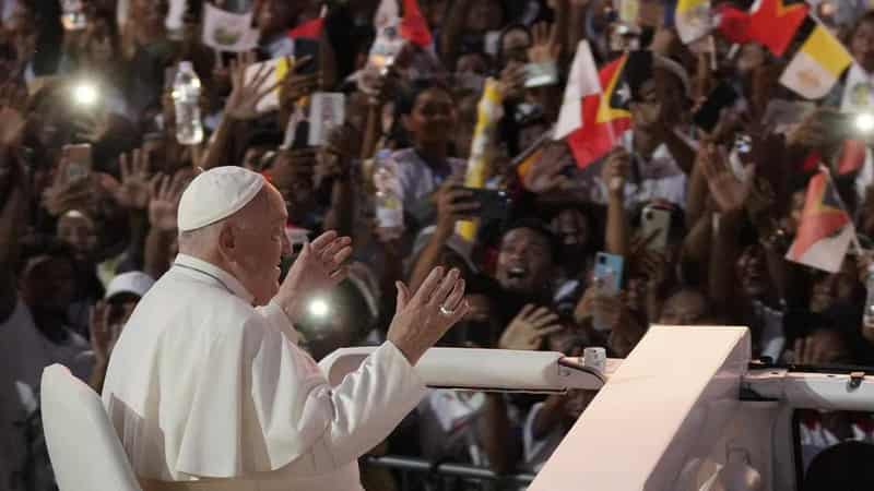 East Timor turns out in force for mass with the Pope