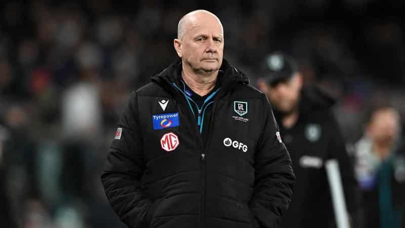 Port finals loss to Swans not just on me: coach Hinkley