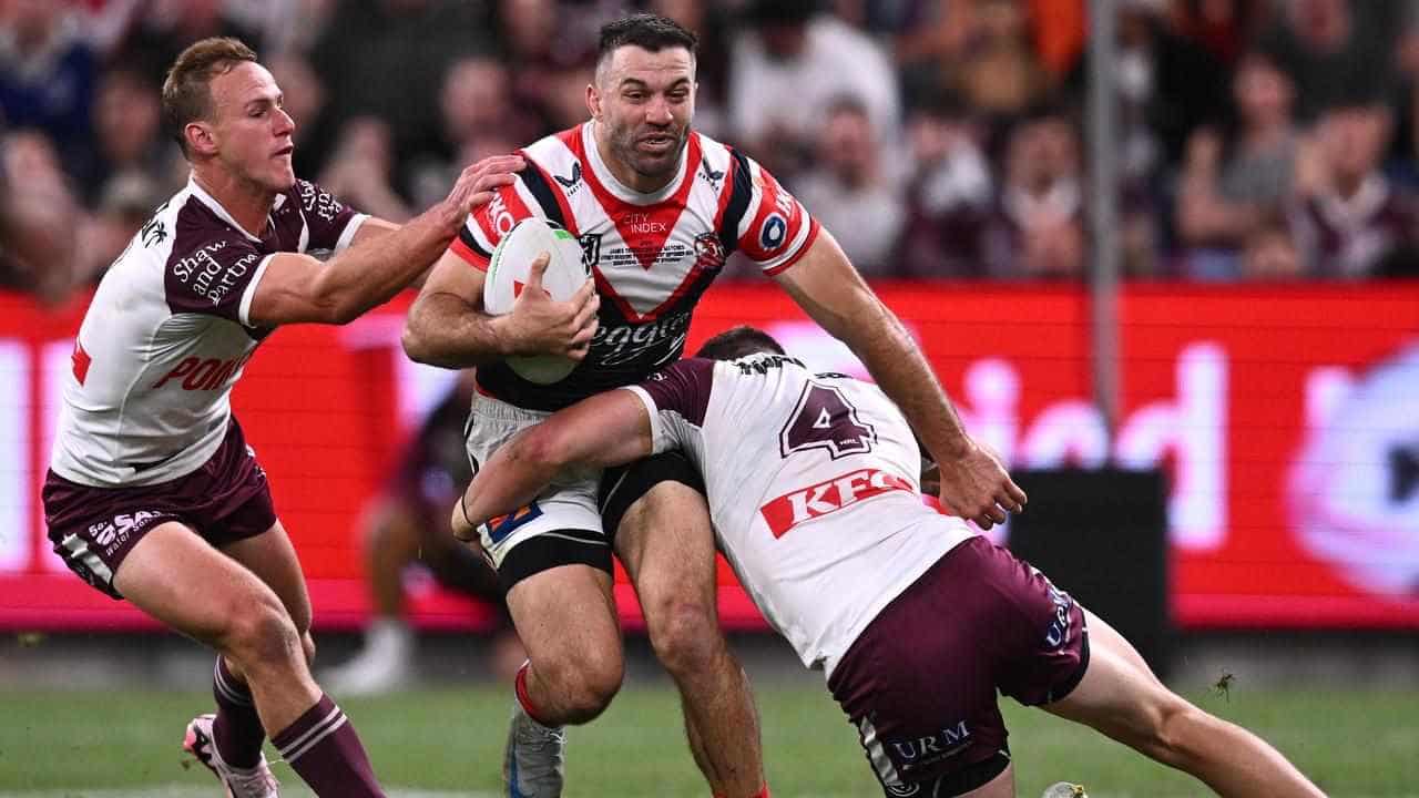 Tedesco carries Roosters on his back to knock out Manly