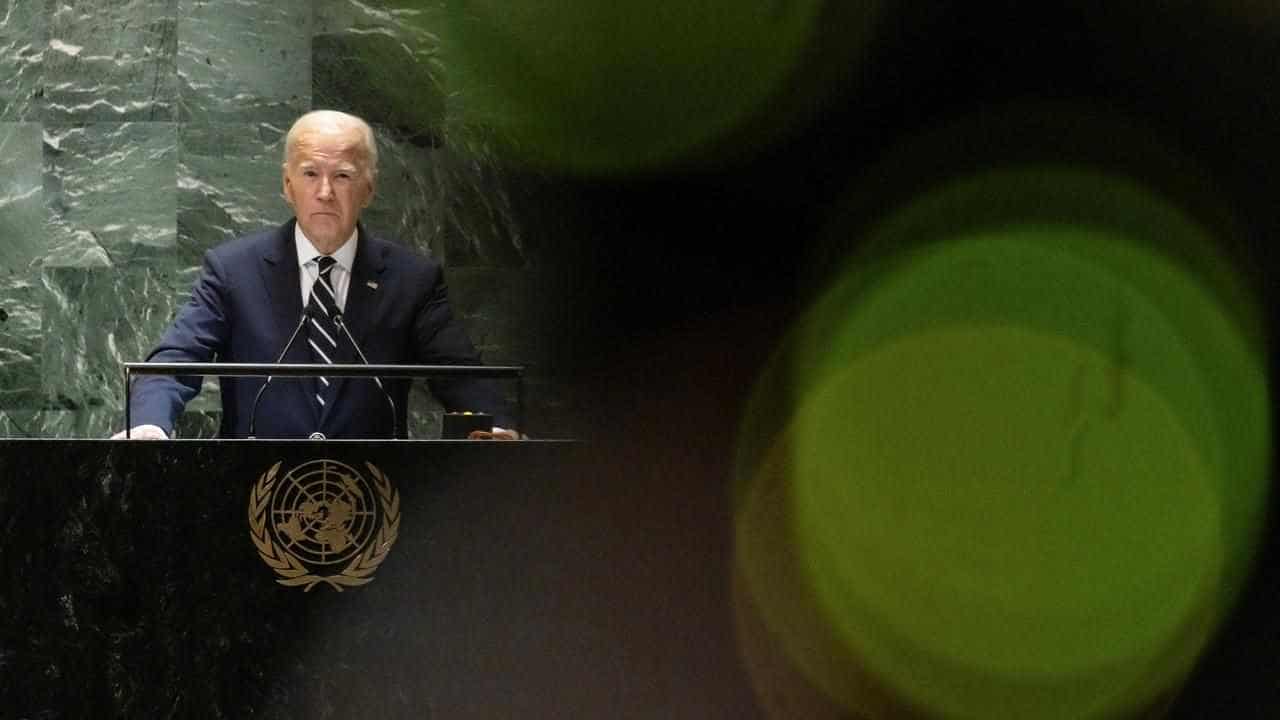 In final UN address, Biden calls for calm in Mideast