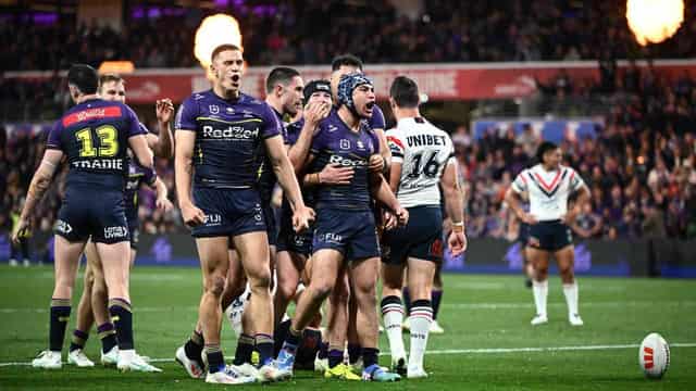 Melbourne beat Roosters to reach NRL grand final