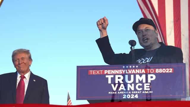 Musk anoints Trump in double act at Pennsylvania rally