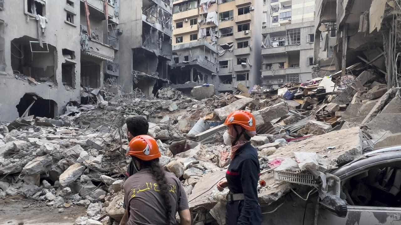 At least 22 killed in Israeli strikes in central Beirut