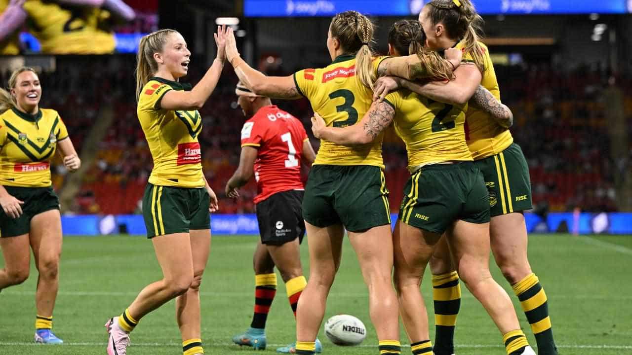 Jillaroos winger stars in record 17-try PNG romp