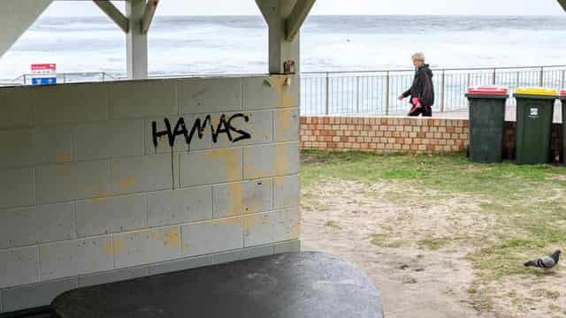 Police probe after beaches hit with 'Hamas' graffiti