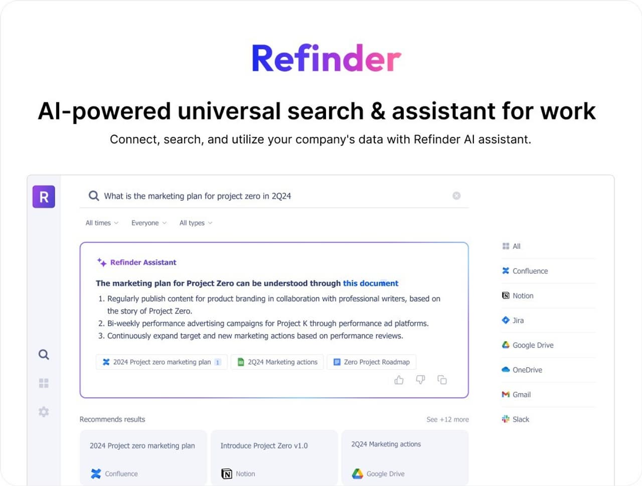 Thinkfree Launches Refinder AI, Global Enterprise AI Search & assistant Solution