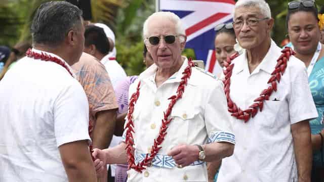 King Charles becomes Samoan 'high chief' and tries kava