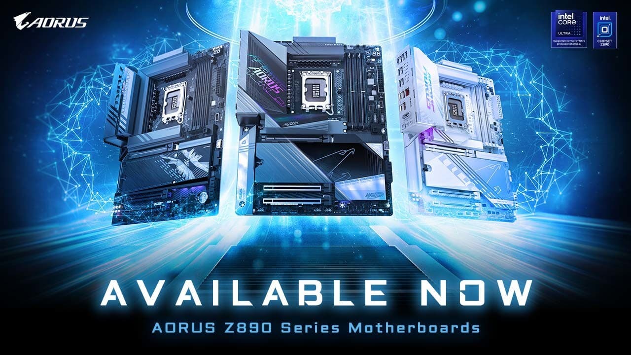GIGABYTE Announces AORUS Z890 Motherboards Now Available, Unlocking AI-Enhanced Performance with D5 Bionic Corsa