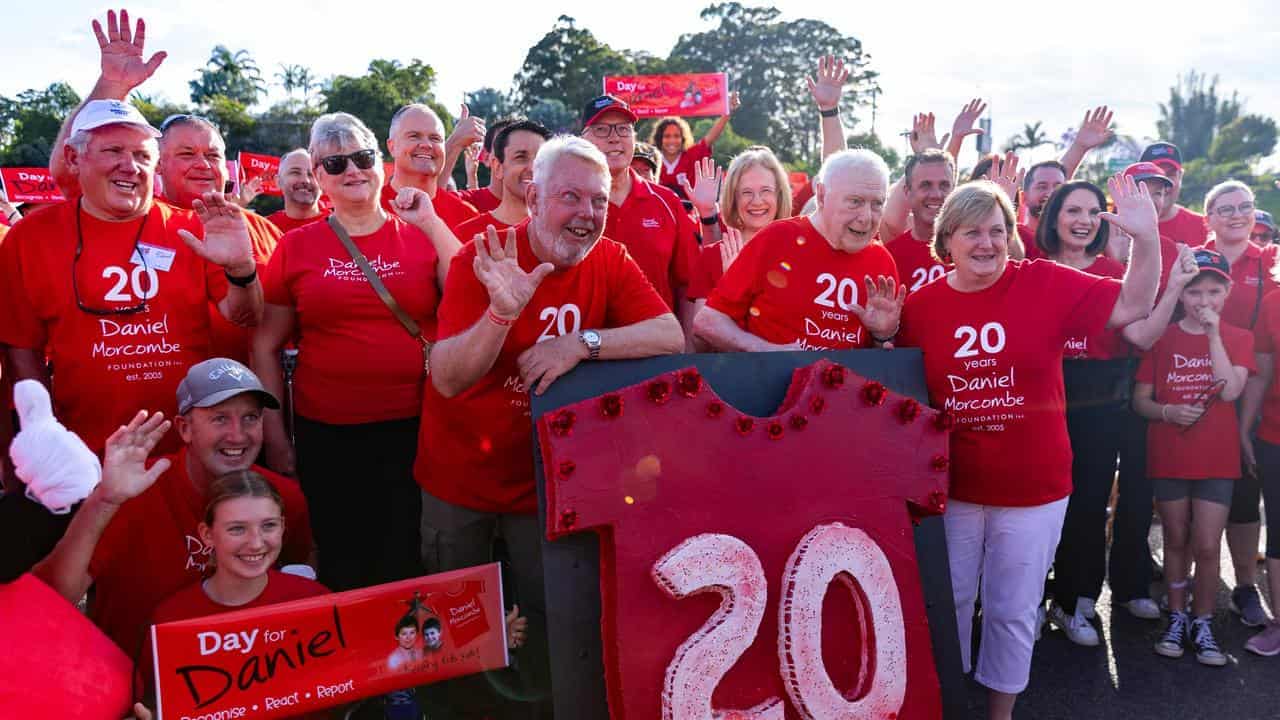 Milestone day as sea of red salutes Daniel's legacy