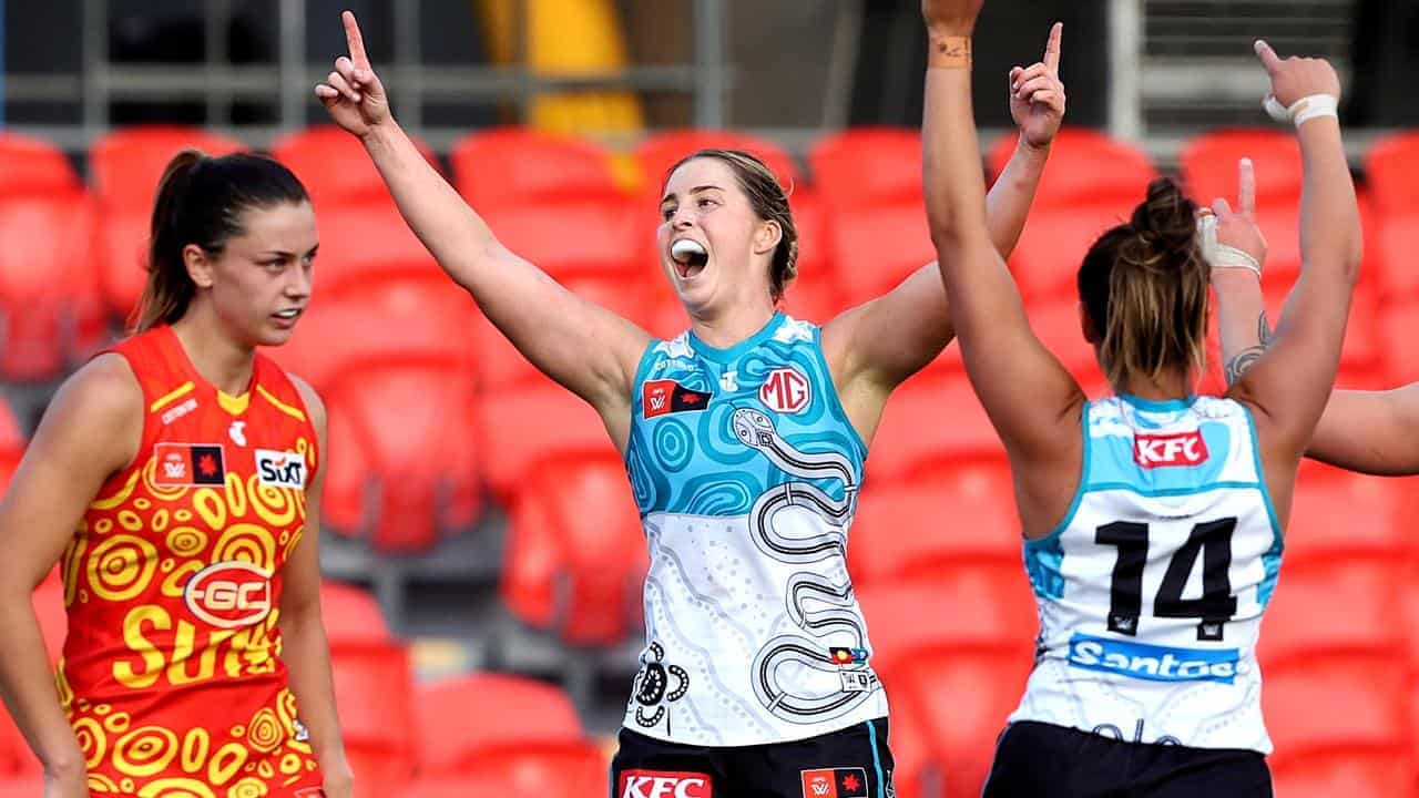 AFLW finals beckon for Port after fifth-straight win