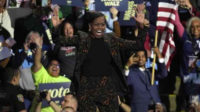 'Take our lives seriously' Michelle Obama plea at rally