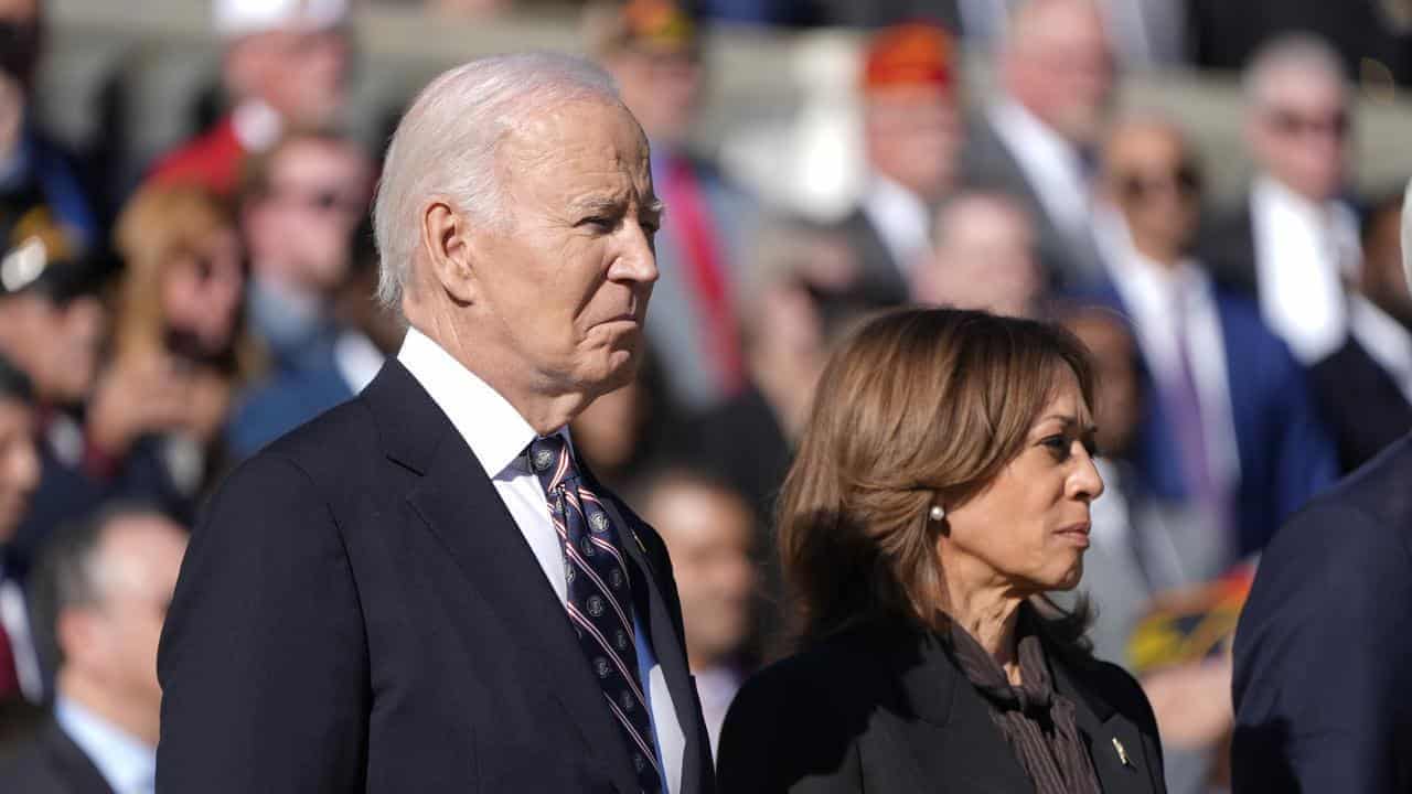 Biden, Harris together for first time since election