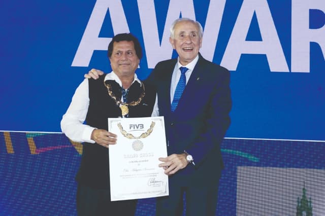 Achyuta Samanta Honoured With FIVB Grand Cross Award