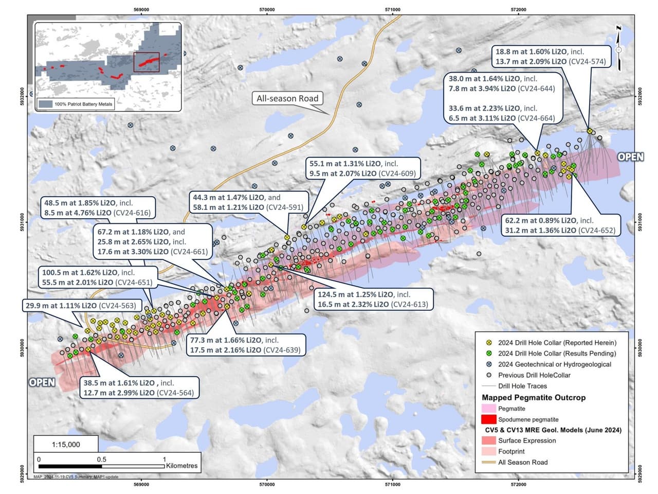 Patriot Completes Highly Successful In-Fill & Development Drill Program Propelling Shaakichiuwaanaan Down the Development Pipeline