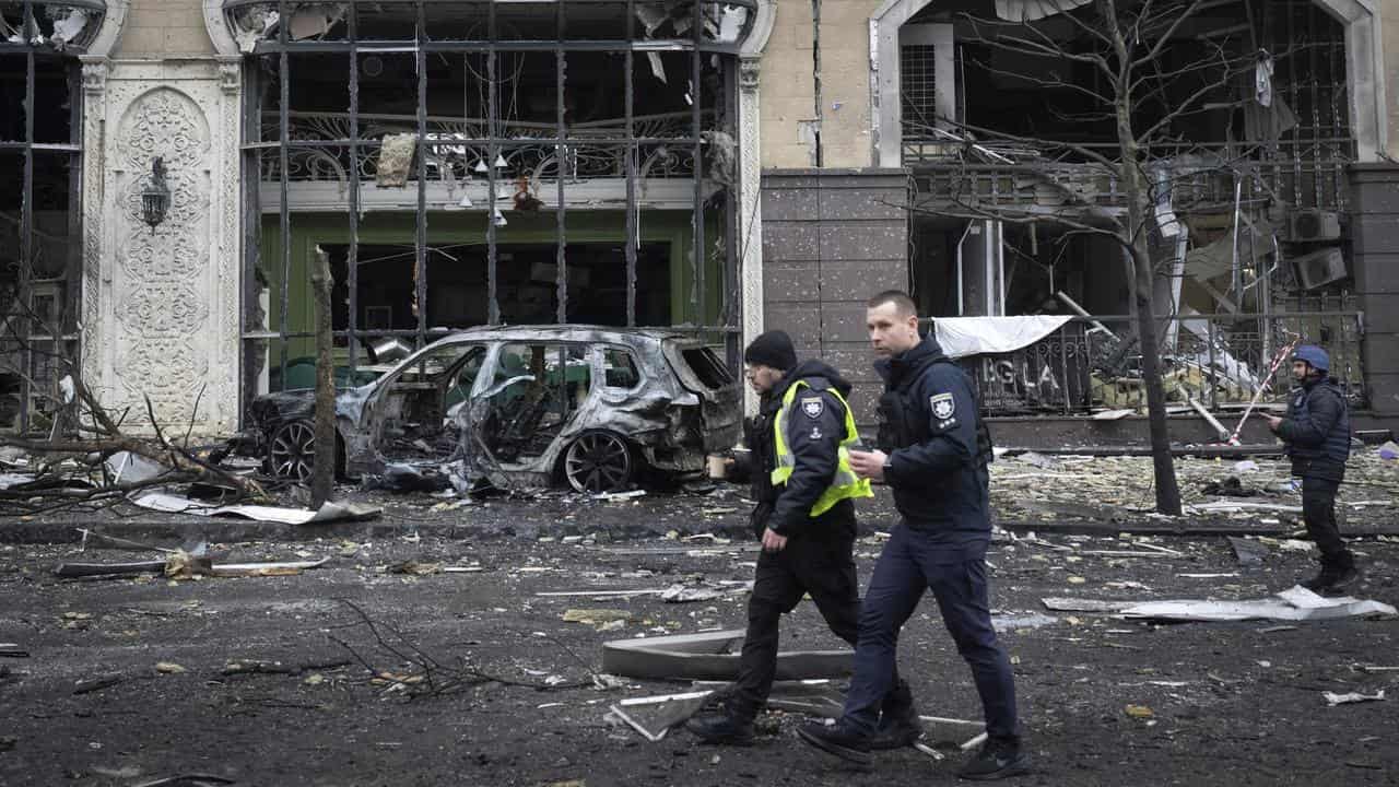 Russian missile strike on Kyiv damages embassies