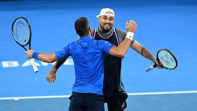 Kyrgios returns with dazzling doubles win with Djokovic