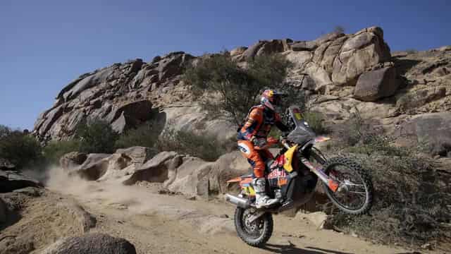 Rare Dakar Rally treble for Aussie bike star Sanders