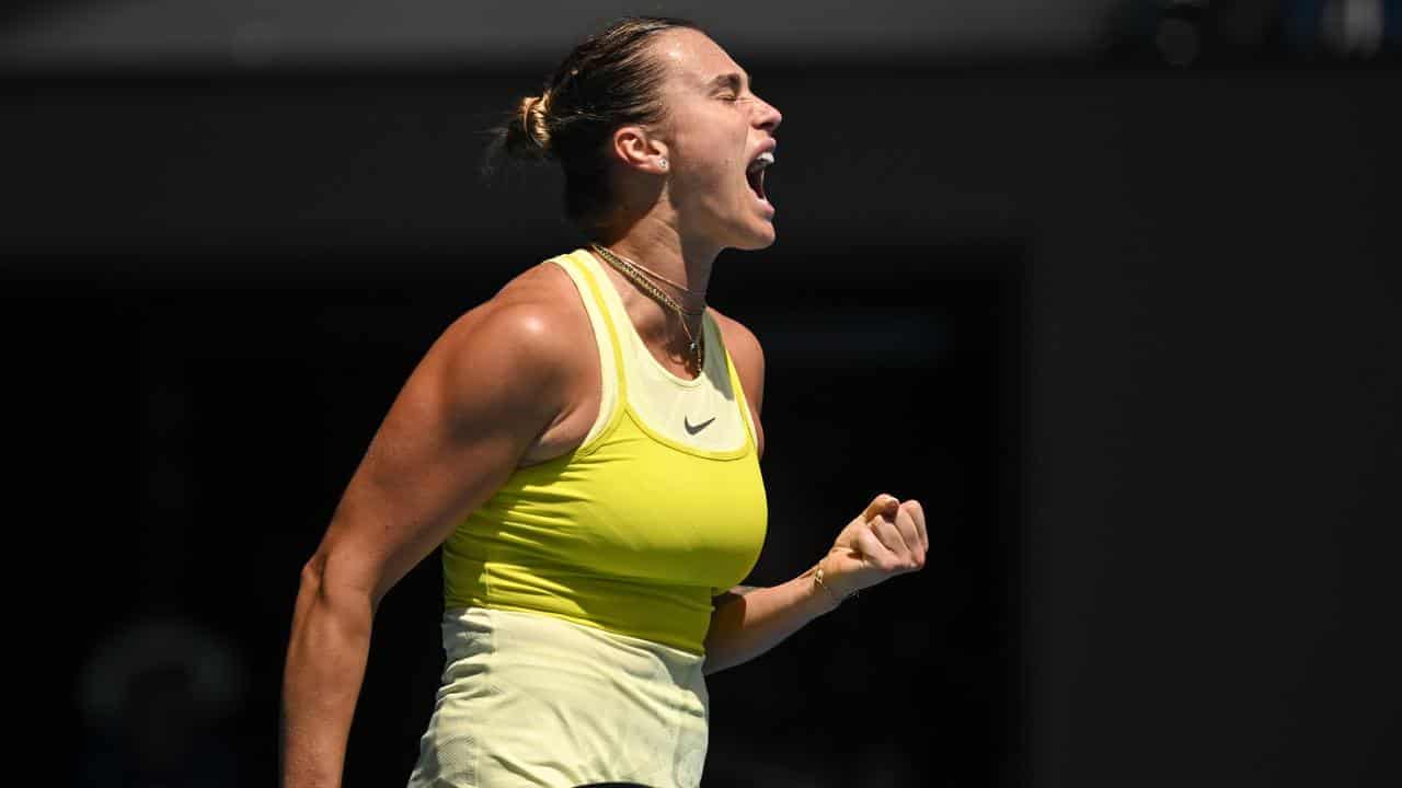 Sabalenka emulates Serena as Gauff fights into QF