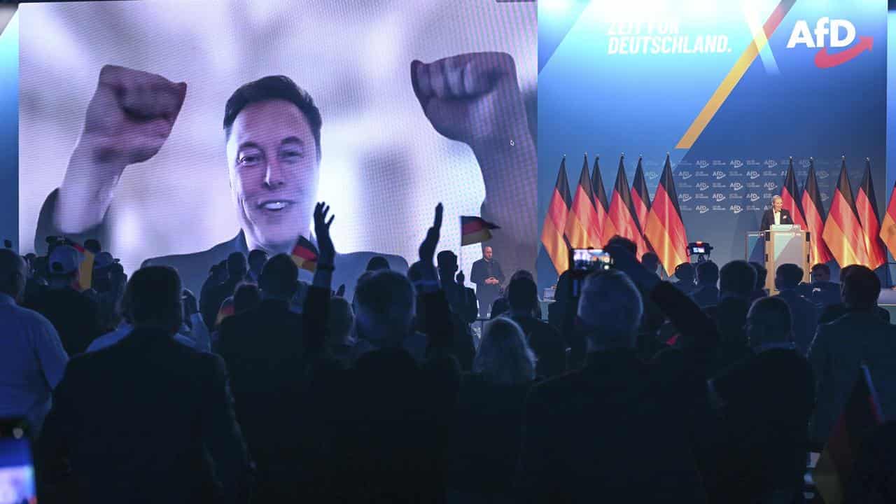 Elon Musk joins German far right party event by video