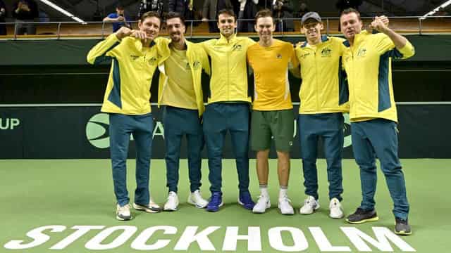 Olympic champs reunite to seal Aussies' Davis Cup win