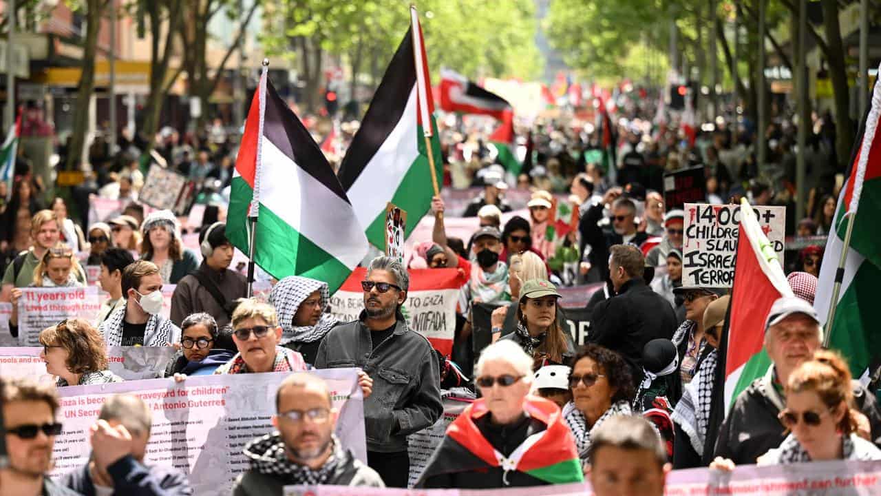 Pro-Palestine rallies turn monthly as ceasefire teeters