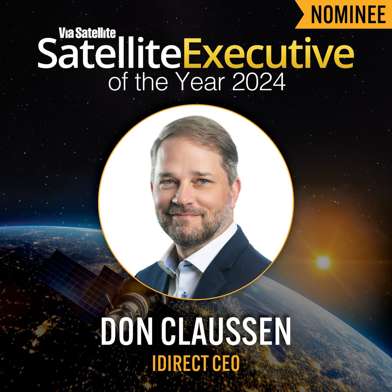 ST Engineering iDirect CEO Nominated for Via Satellite's Satellite Executive of the Year Award 2024