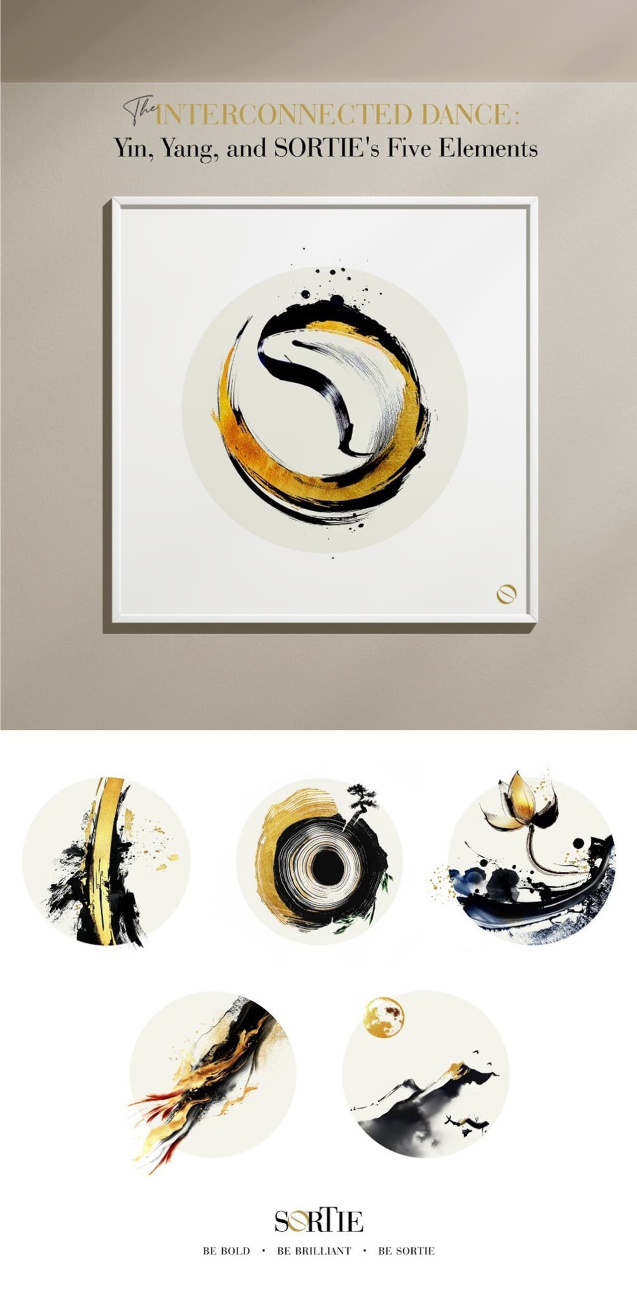 SORTIE Agency Unveils Groundbreaking Digital Art Collection as NFTs: The Interconnected Dance: Yin, Yang, and SORTIE's Five Elements