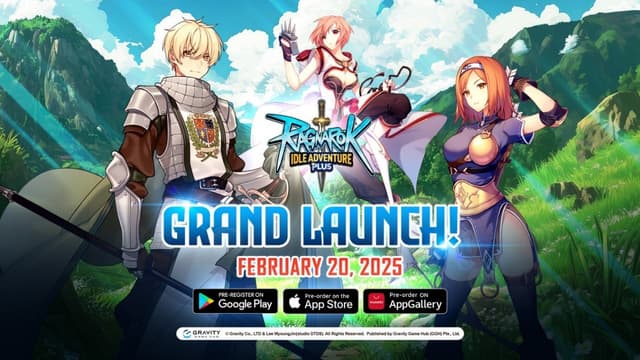 GRAVITY GAME HUB ANNOUNCED THE GRAND LAUNCH OF RAGNAROK IDLE ADVENTURE PLUS