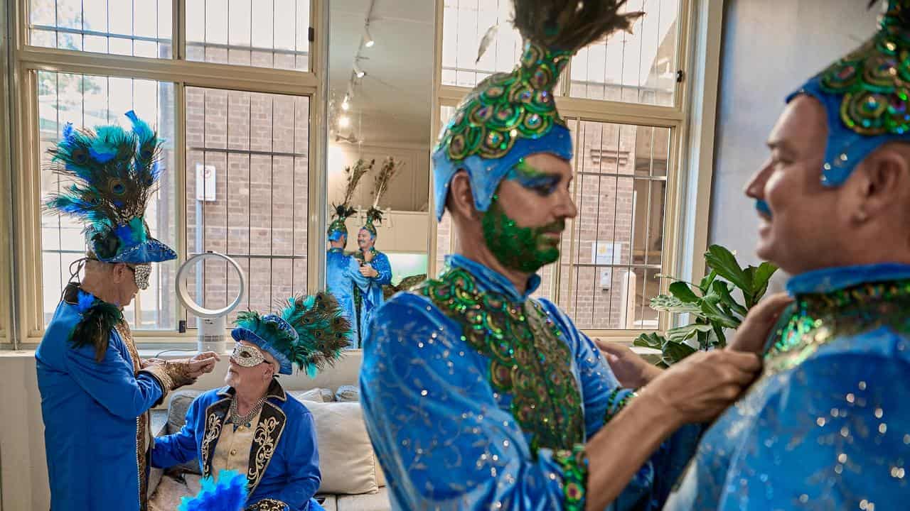 Feathers, leathers on display in Mardi Gras Time Warp