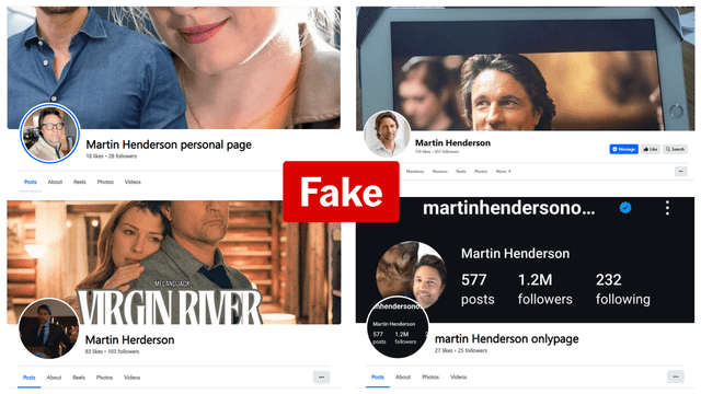 Virgin River star Martin Henderson impersonated in Facebook scams