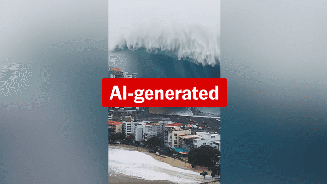 Viral PNG tsunami videos use AI to spread fear