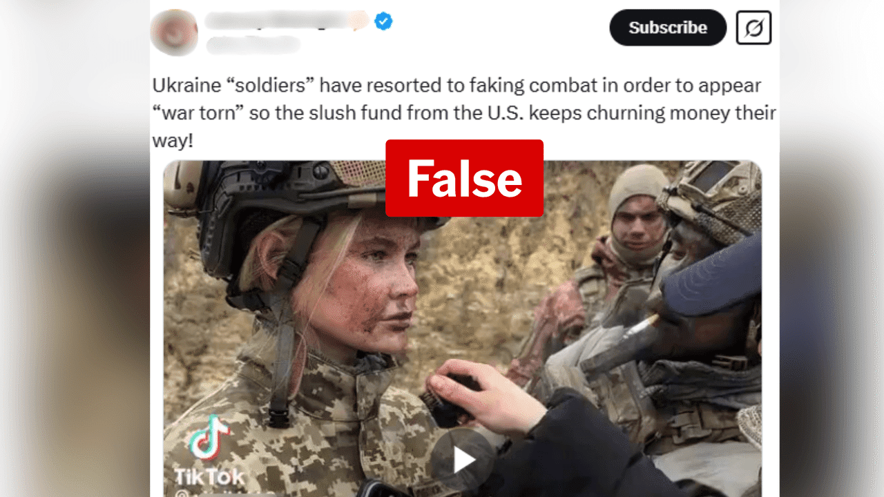 Ukrainian soldiers falsely accused of faking combat for sympathy