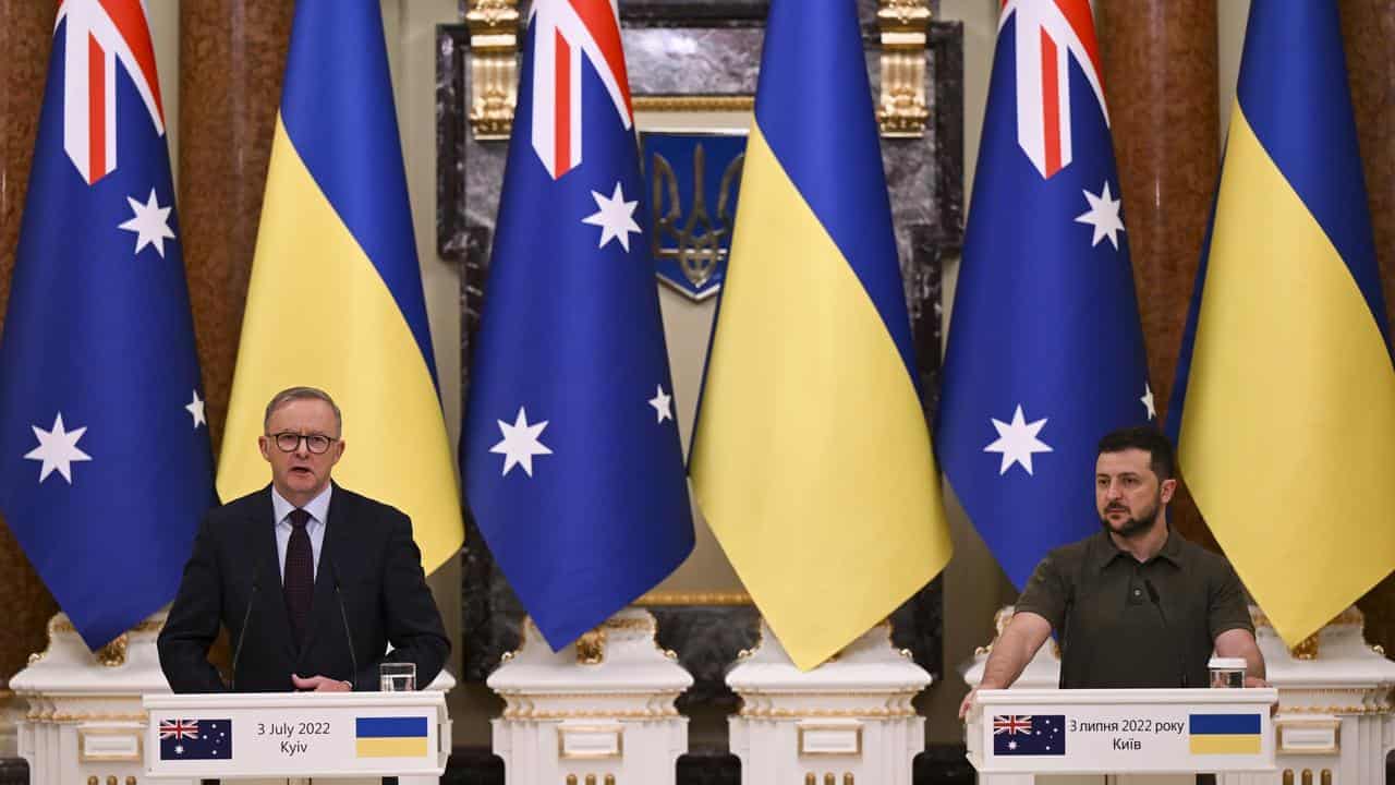 Albanese to join leaders for Ukraine peace phone call