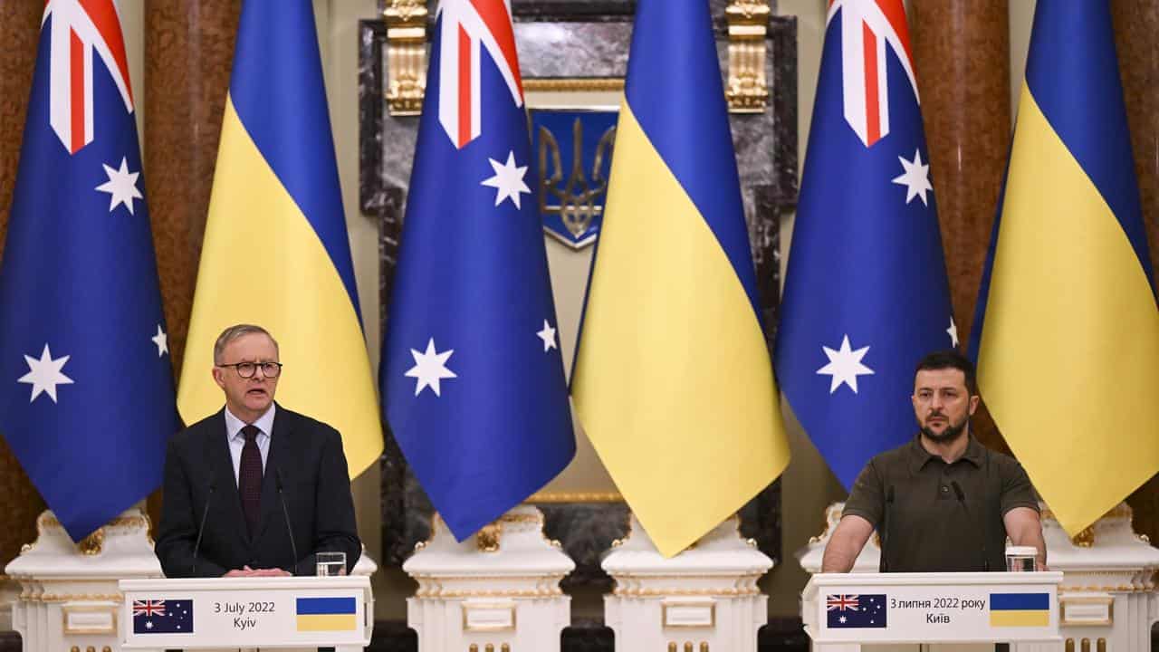 Albanese joins Ukraine 'coalition of the willing' talks