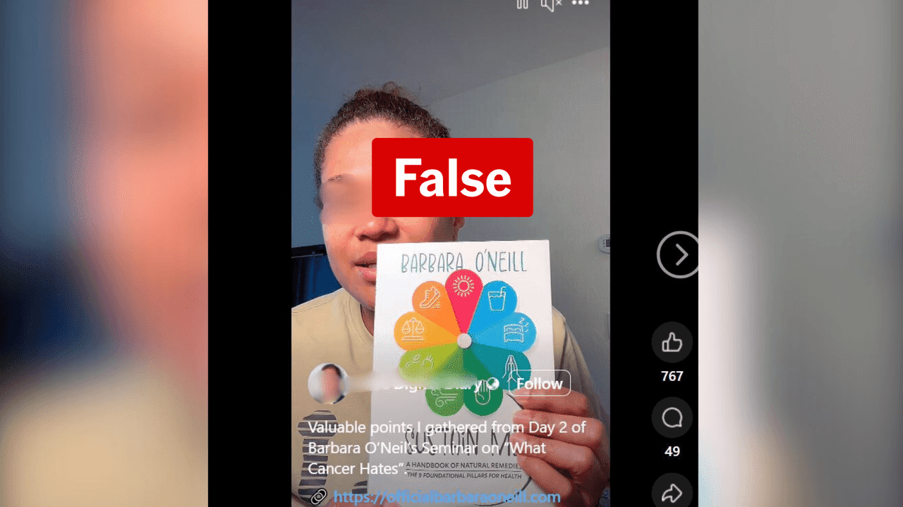 False cancer claims about oxygen and sugar spread in Fiji