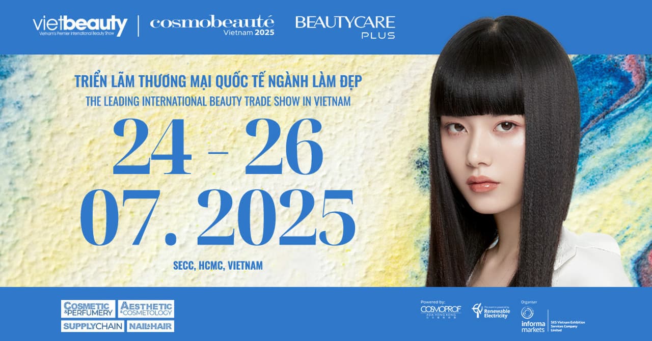 Vietbeauty & Cosmobeauté Vietnam 2025 co-locate with Beautycare Plus: Vietnam's Leading and Well-Recognized Beauty Trade Event Returns to Ho Chi Minh City