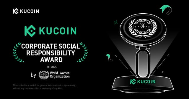 KuCoin Receives the UNWWO "2025 Corporate Social Responsibility Award"