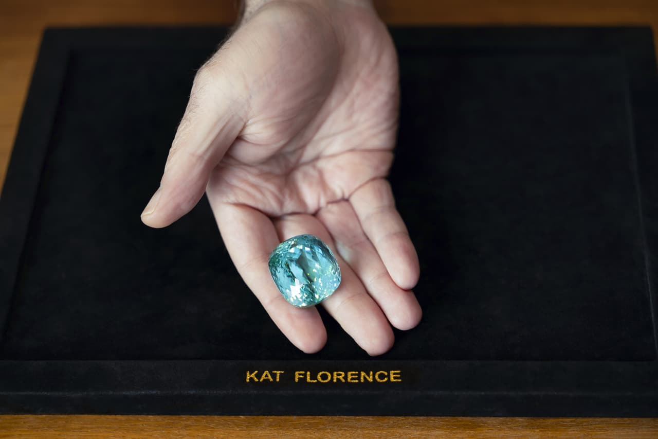 The World's Largest Flawless Paraiba Tourmaline Heads To Auction At Bonhams Hong Kong