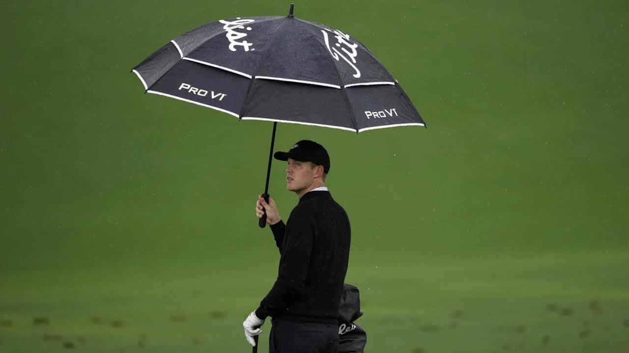 Rain hits Augusta, but Aussie Davis is ready to shine