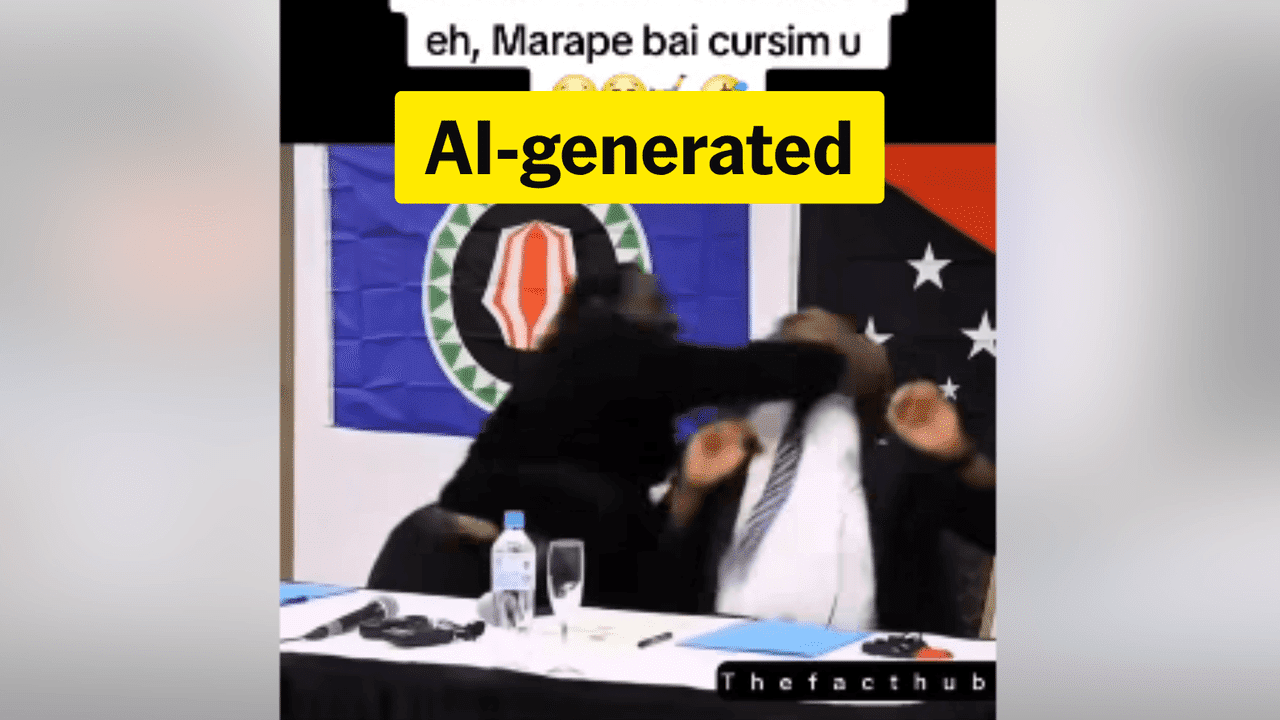 PNG, Bougainville leaders punch-up video is AI-generated