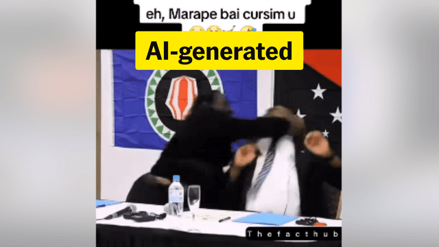 PNG, Bougainville leaders punch-up video is AI-generated