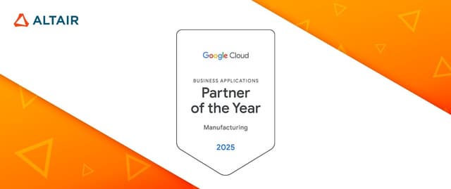 Altair Wins 2025 Google Cloud Business Applications Partner of the Year Award for Manufacturing