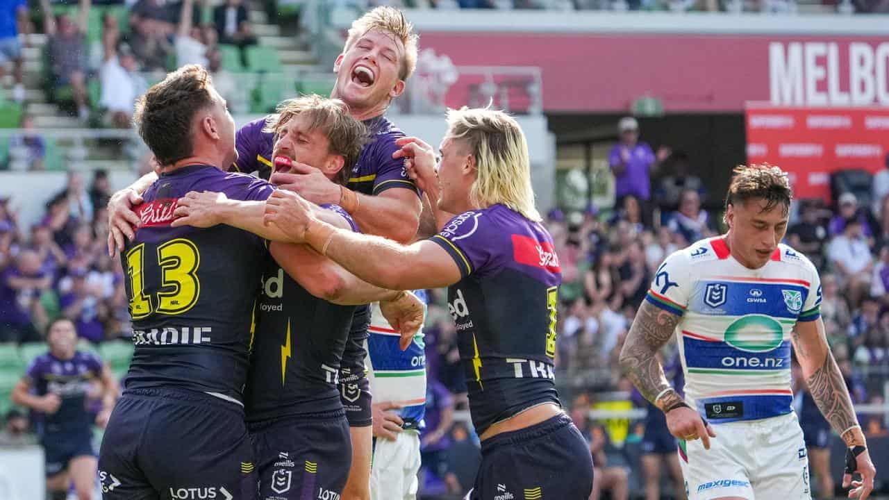 Storm crush Warriors as Fisher-Harris, Hughes injured